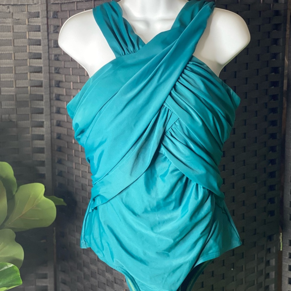 Swimsuits for all one piece flattering front NWOT